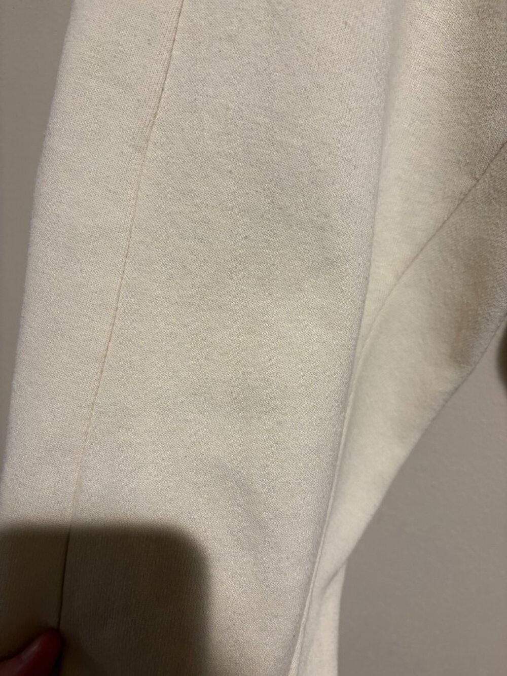 Aviator Nation Joggers Sweatpants Cream Rainbow Stripe Ribbed Trim - Picture 9 of 15